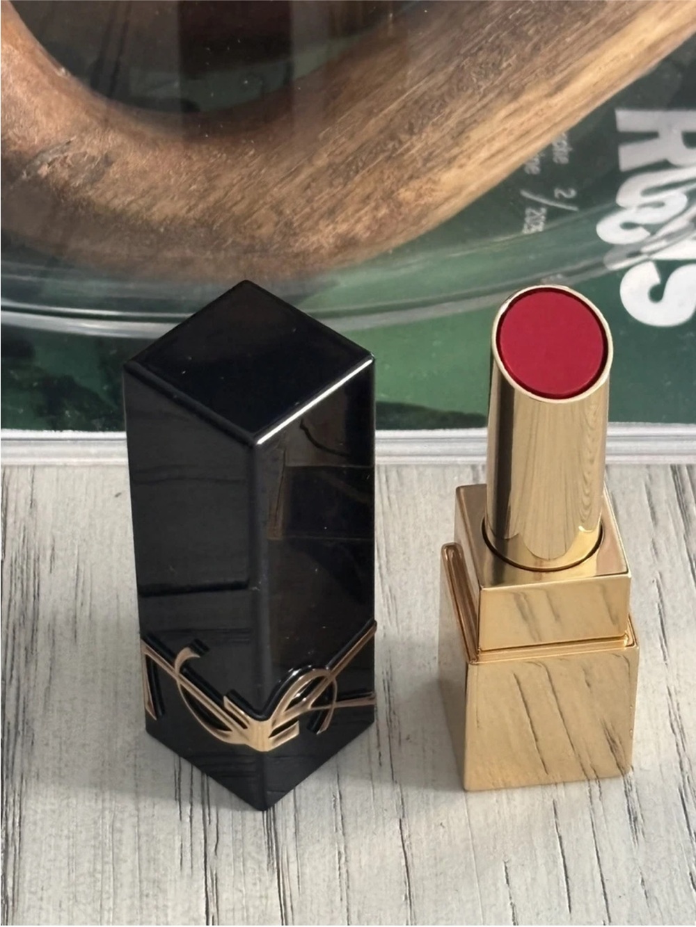 Yves Saint Laurent Gold Case Red Lipstick
